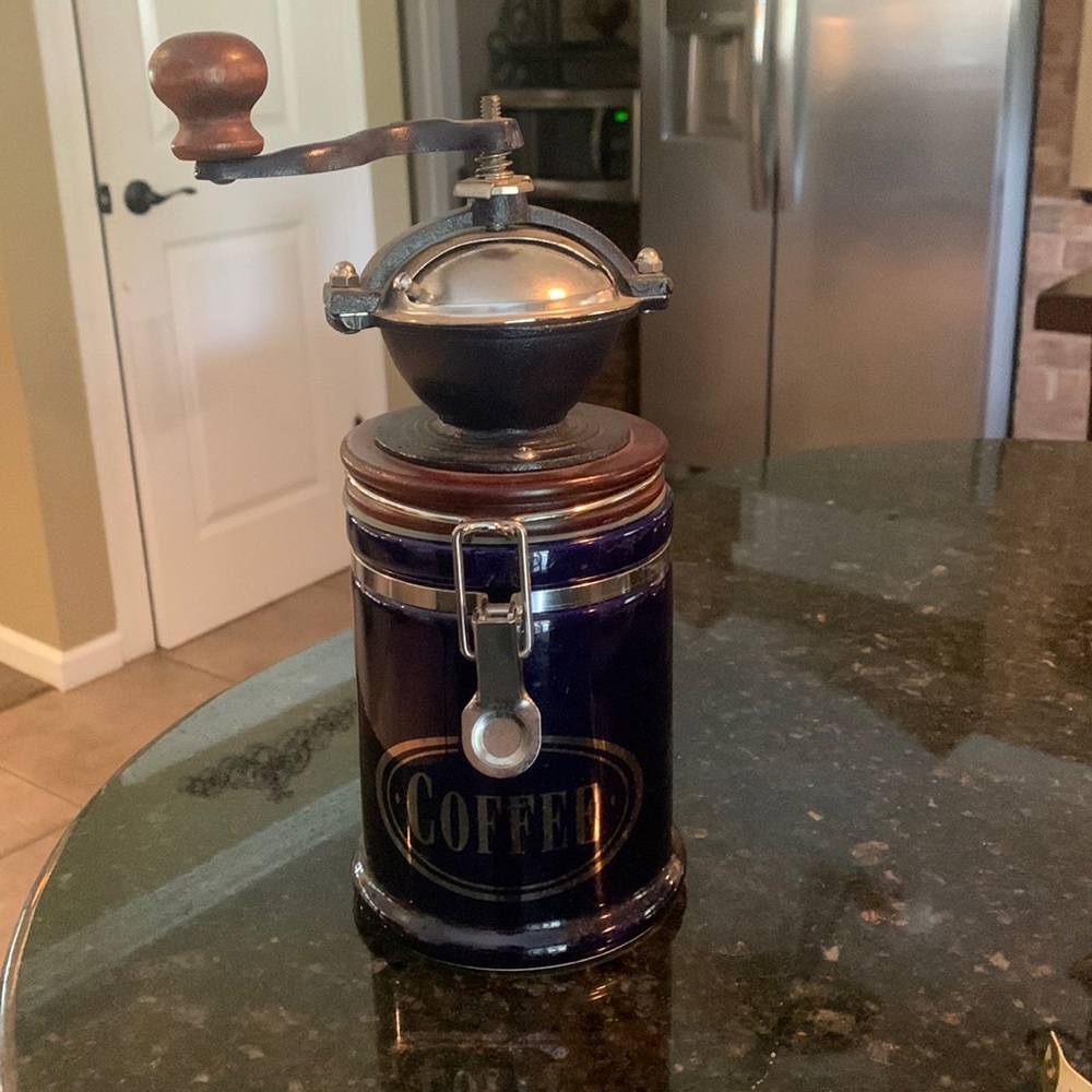 Coffee bean grinder.